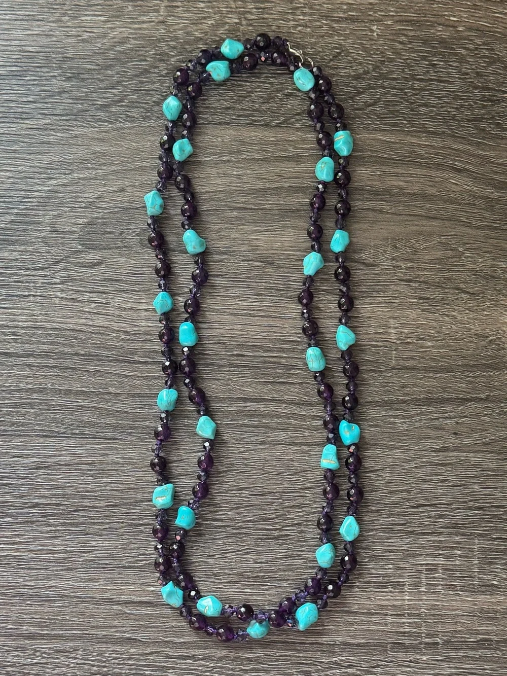 NWOT Tuckernuck Amethyst and Turquoise Necklace